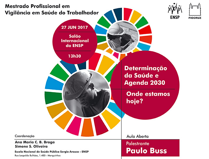 Paulo Buss falará sobre a Agenda 2030 em aula aberta na ENSP