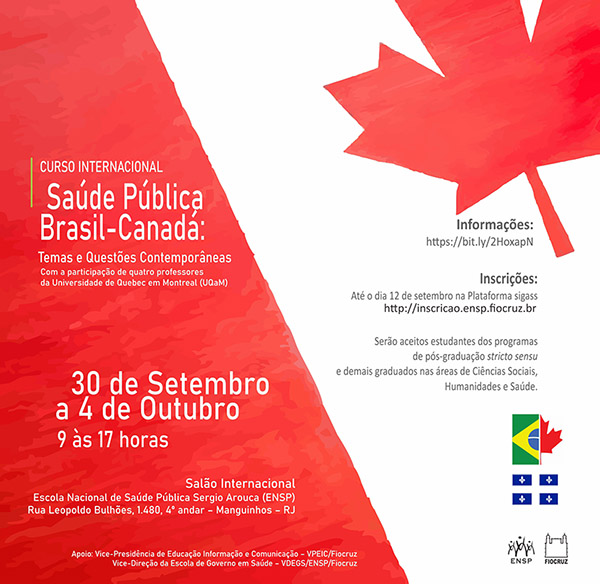 Última semana de inscrições para Curso Internacional Brasil-Canadá