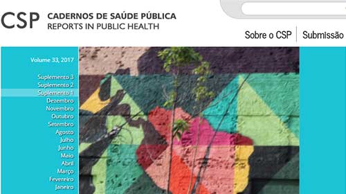'Cadernos de Saúde Pública' lança último número de 2017