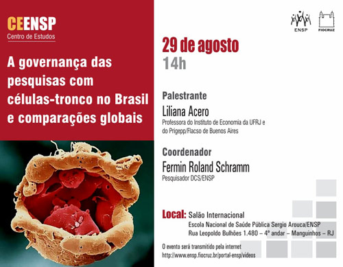 Centro de Estudos debate pesquisa com células-tronco no Brasil