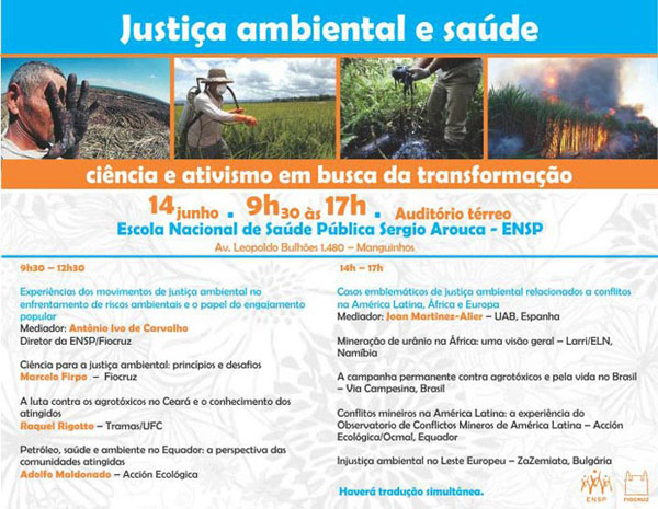 Justiça Ambiental e Saúde em debate na ENSP
