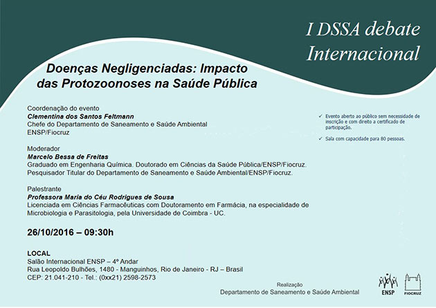 Palestra internacional do DSSA destaca o impacto das protozoonoses na saúde pública