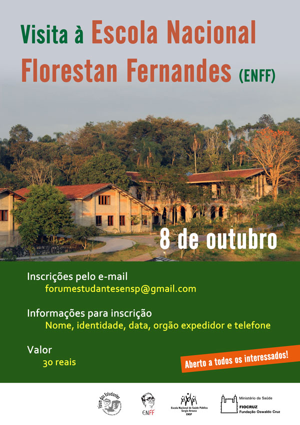ENSP e Fórum de Estudantes promovem visita à Escola Nacional Florestan Fernandes