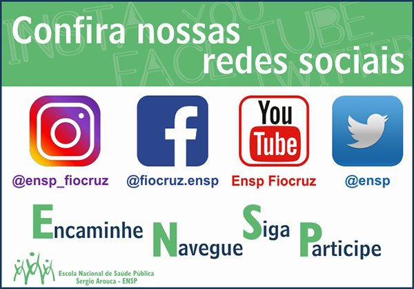 Siga a ENSP nas redes sociais