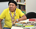 Lider indígena Davi Kopenawa Yanomami visita a ENSP