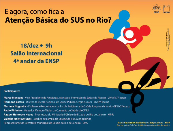 ENSP debate Atenção Básica no Rio de Janeiro nesta terça-feira (18/12)