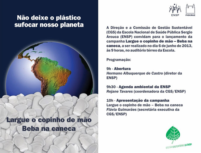 ENSP lança campanha de conscientização socioambiental