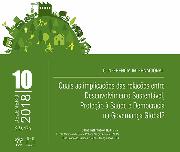 ENSP promove Conferência Internacional sobre sustentabilidade em 10/12