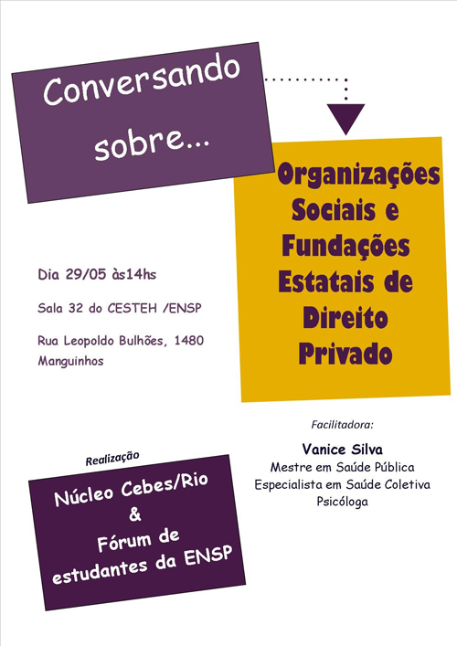 Fórum de estudantes debate movimento sanitário