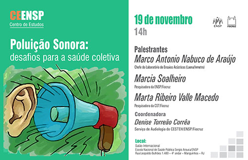 Ceensp promove debate sobre poluição sonora na quarta-feira (19/11)
