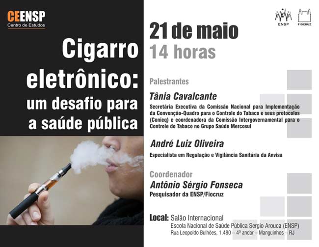 Cigarro eletrônico é tema do próximo Centro de Estudos