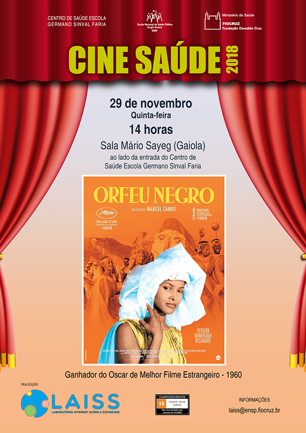 Cine Saúde exibirá 'Orfeu Negro' nesta quinta-feira (29/11)