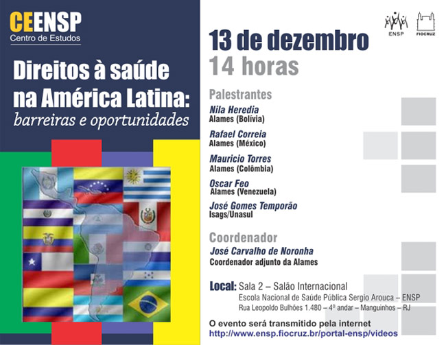 Ceensp debate o direito à saúde na América Latina