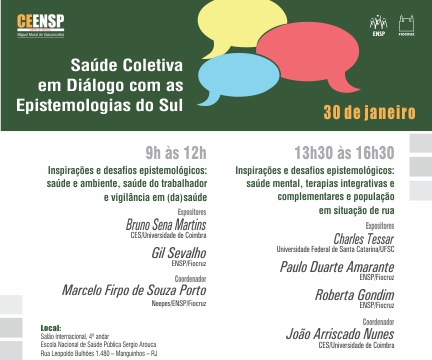 Ceensp debaterá a saúde coletiva em diálogo com as Epistemologias do Sul nesta quarta-feira (30/1)