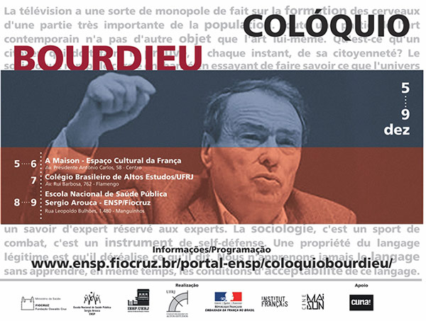 ENSP relembra legado de Pierre Bourdieu em evento internacional
