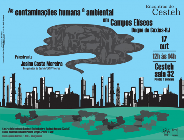 Contaminações humana e ambiental em debate no Cesteh/ENSP nesta quarta-feira (17/10)