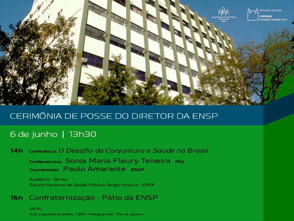 Conferência sobre desafios da conjuntura e saúde no Brasil marca início de gestão na ENSP