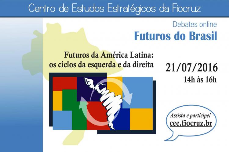 América Latina em foco no próximo debate on-line da série 'Futuros do Brasil', do CEE-Fiocruz