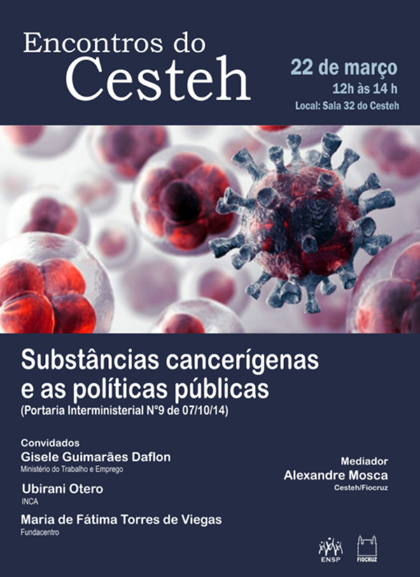 Encontros do Cesteh: substâncias cancerígenas e a saúde do trabalhador