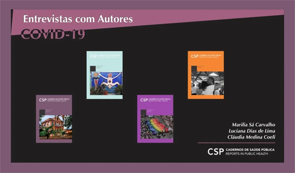 'Cadernos de Saúde Pública' lança espaço de entrevistas no Canal da ENSP no YouTube