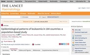 A distribuição da leucemia no mundo: egresso do mestrado e doutorado ENSP publica artigo na revista The Lancet