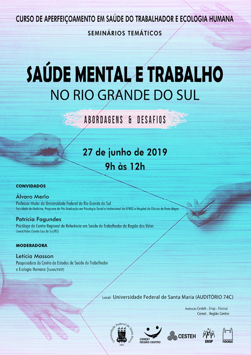 Seminário temático debate saúde mental e trabalho no Rio Grande do Sul
