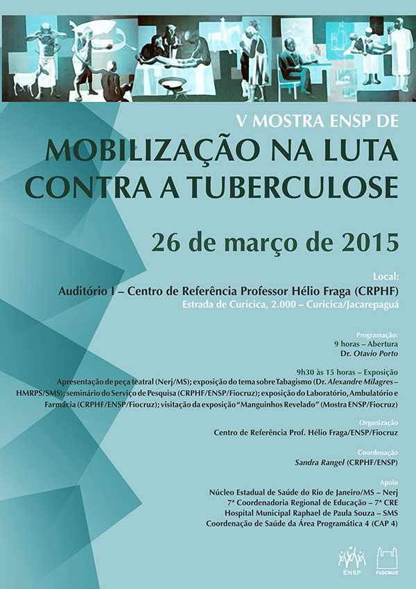 Mostra de tuberculose reúne exposições e atividades de pesquisa no CRPHF
