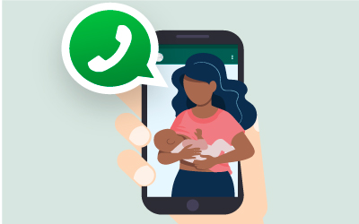 Banco de Leite Humano usa o WhatsApp para teleorientações